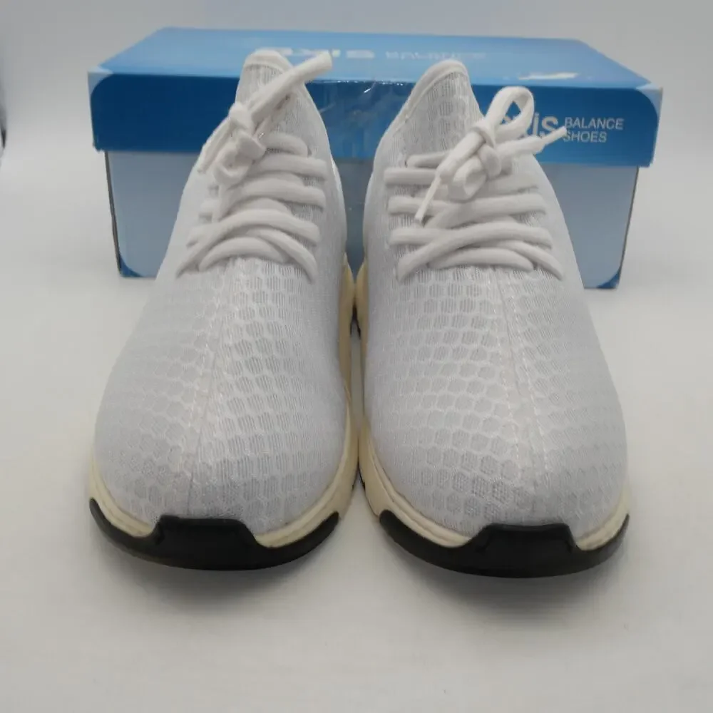 NEW Axis Balance Stabilized Walking Shoes Hammacher Schlemmer Size 5 White